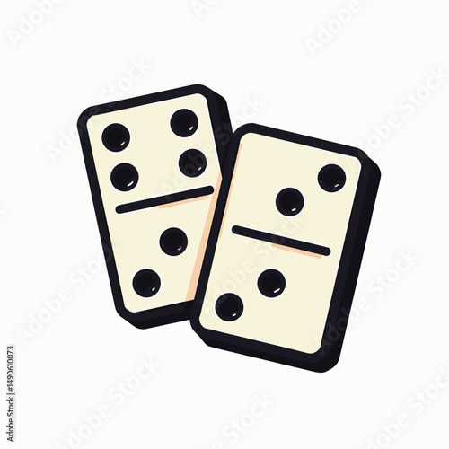 casino dice set with black numbers on yellow background  pair of dice for gambling games