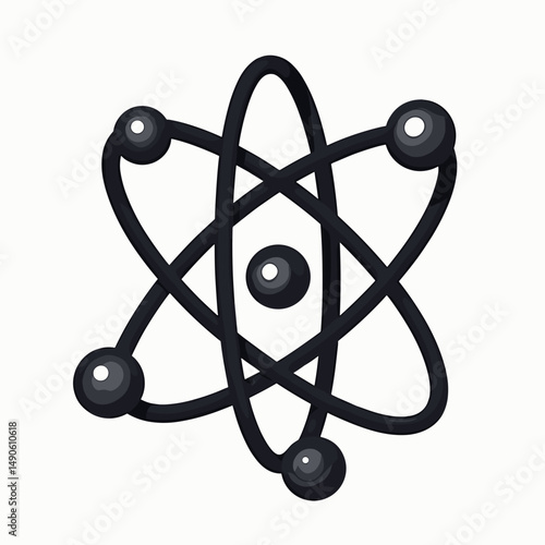 science atom symbol graphic illustration