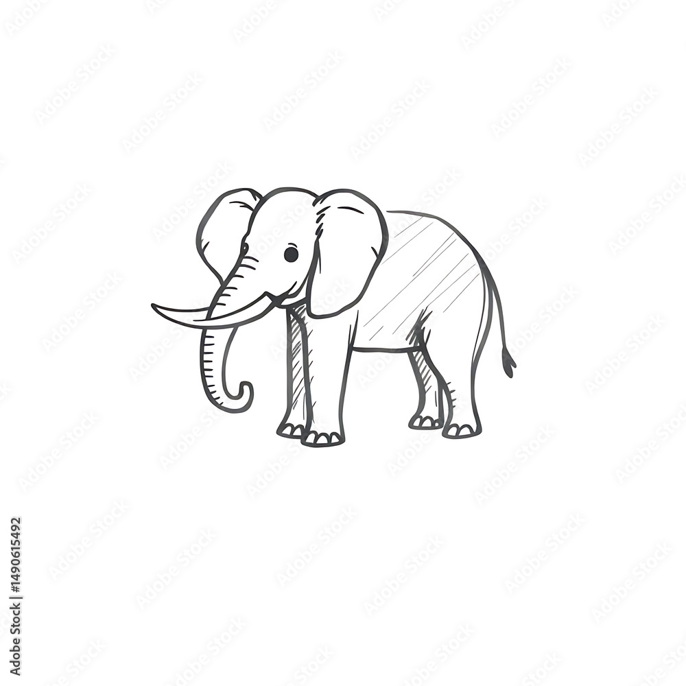 Fototapeta premium elephant vector illustration