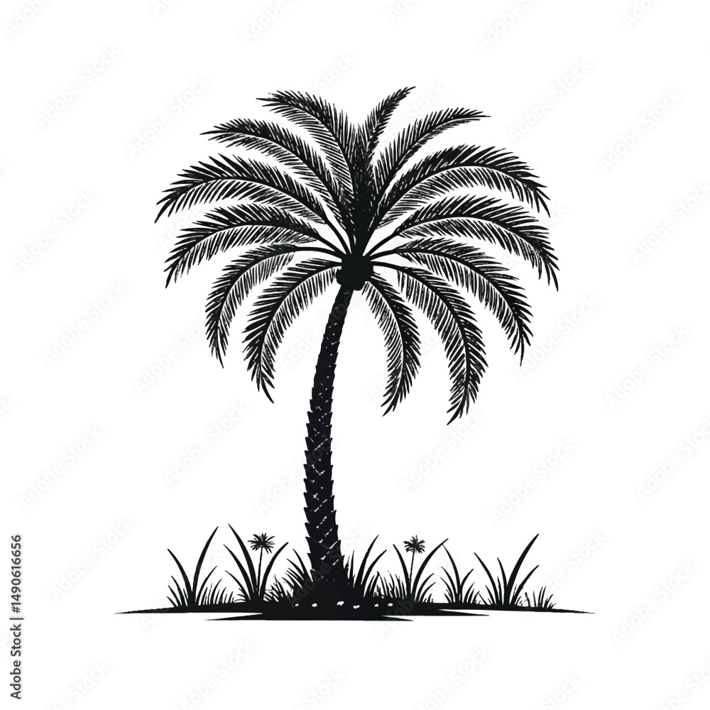 Obraz premium palm trees silhouettes