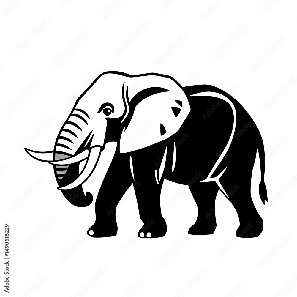 Obraz premium elephant vector illustration