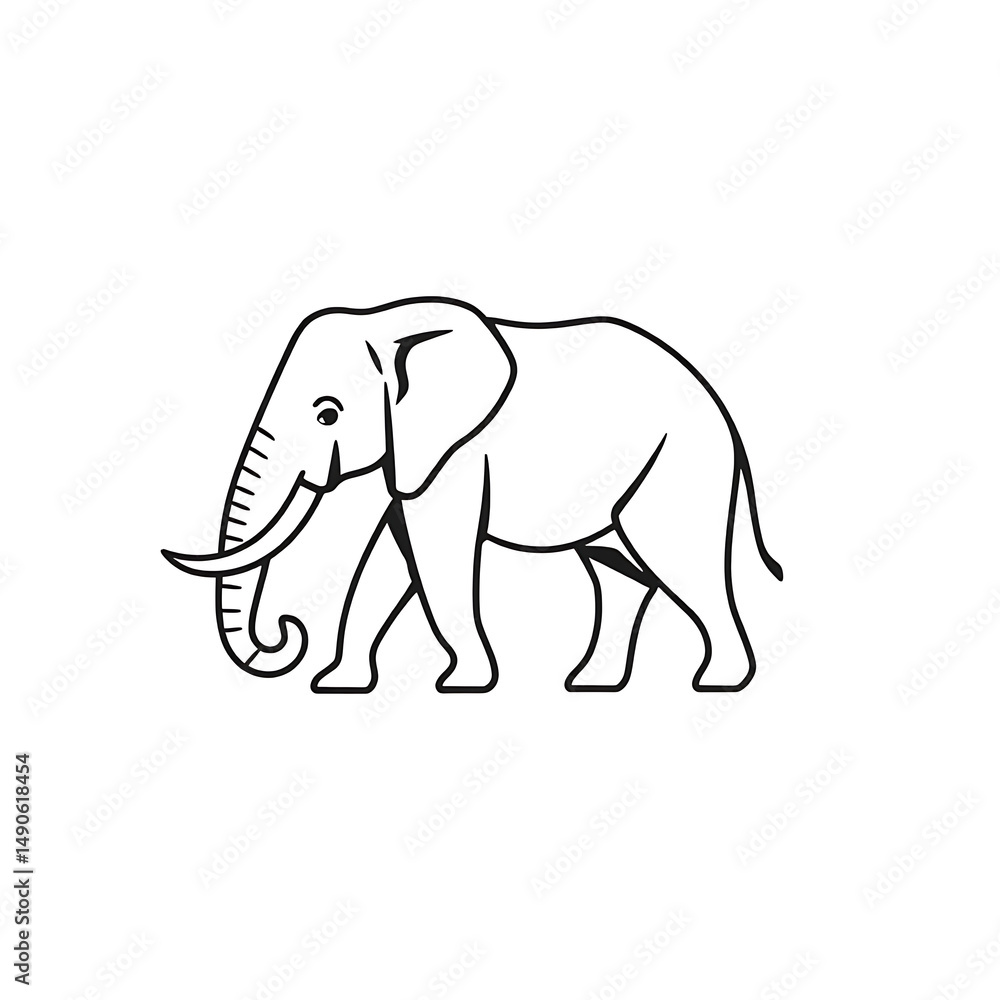 Obraz premium elephant vector illustration