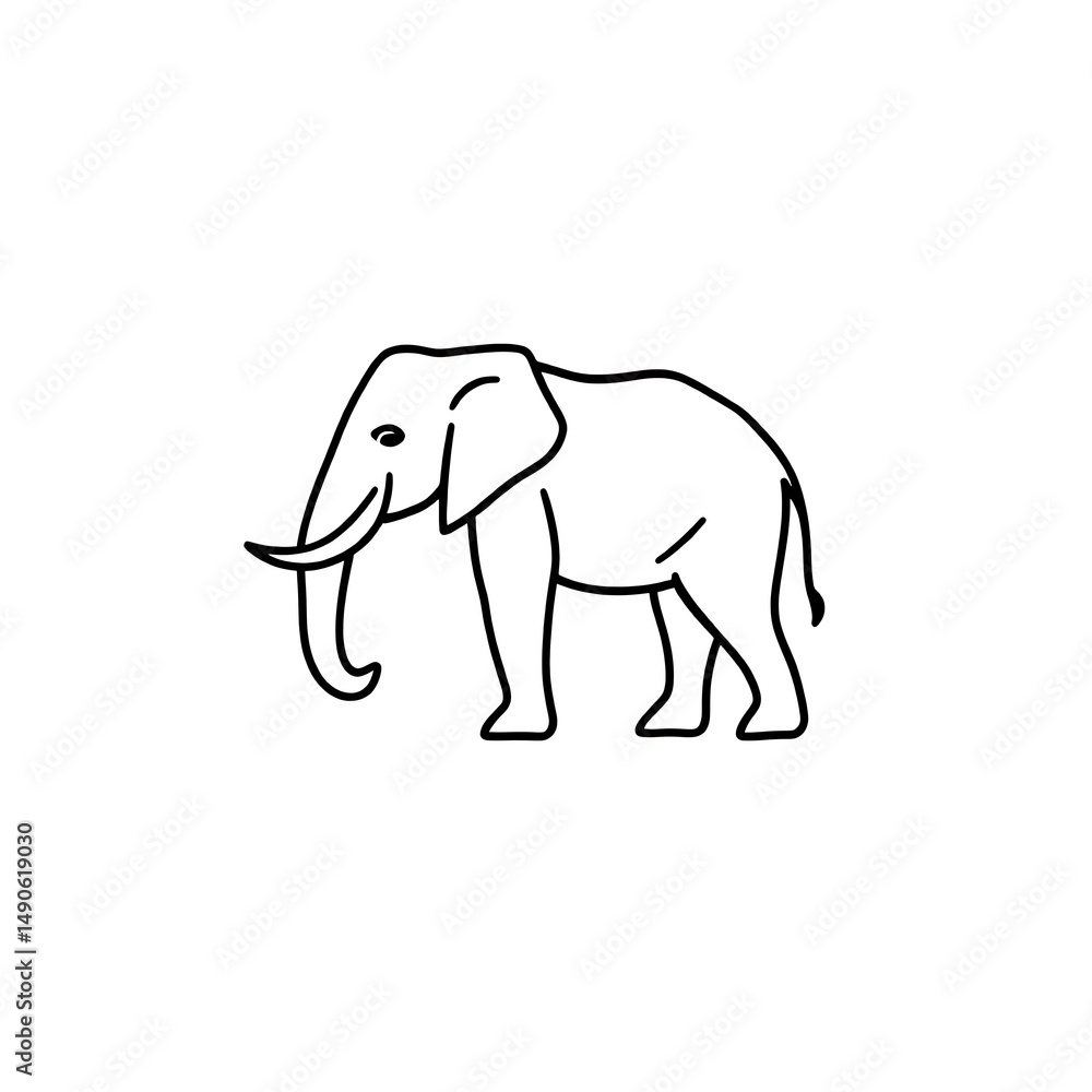 Obraz premium elephant vector illustration
