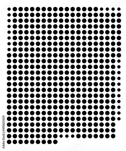 Symbol Map Of the County Pettis (Missouri, US) showing the County with a few black dots