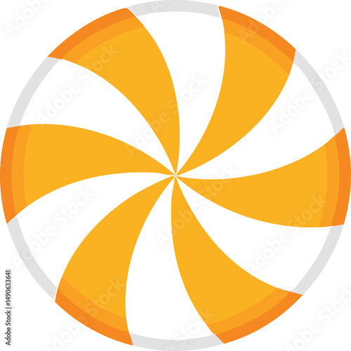 Lolipop orange vector