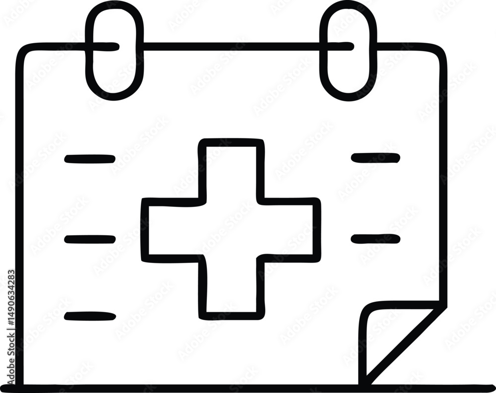 Fototapeta premium Medical Appointment&nbsp;Calendar&nbsp;Icon