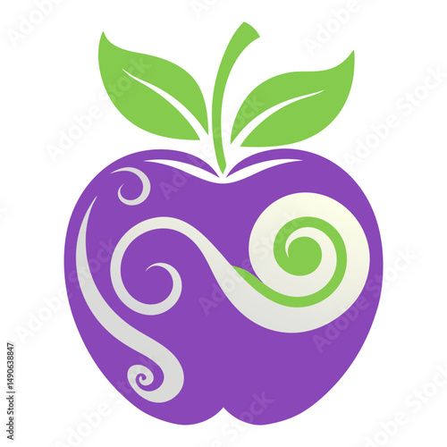 Magical Apple Logo Vector Symbol for Fantasy Brands

