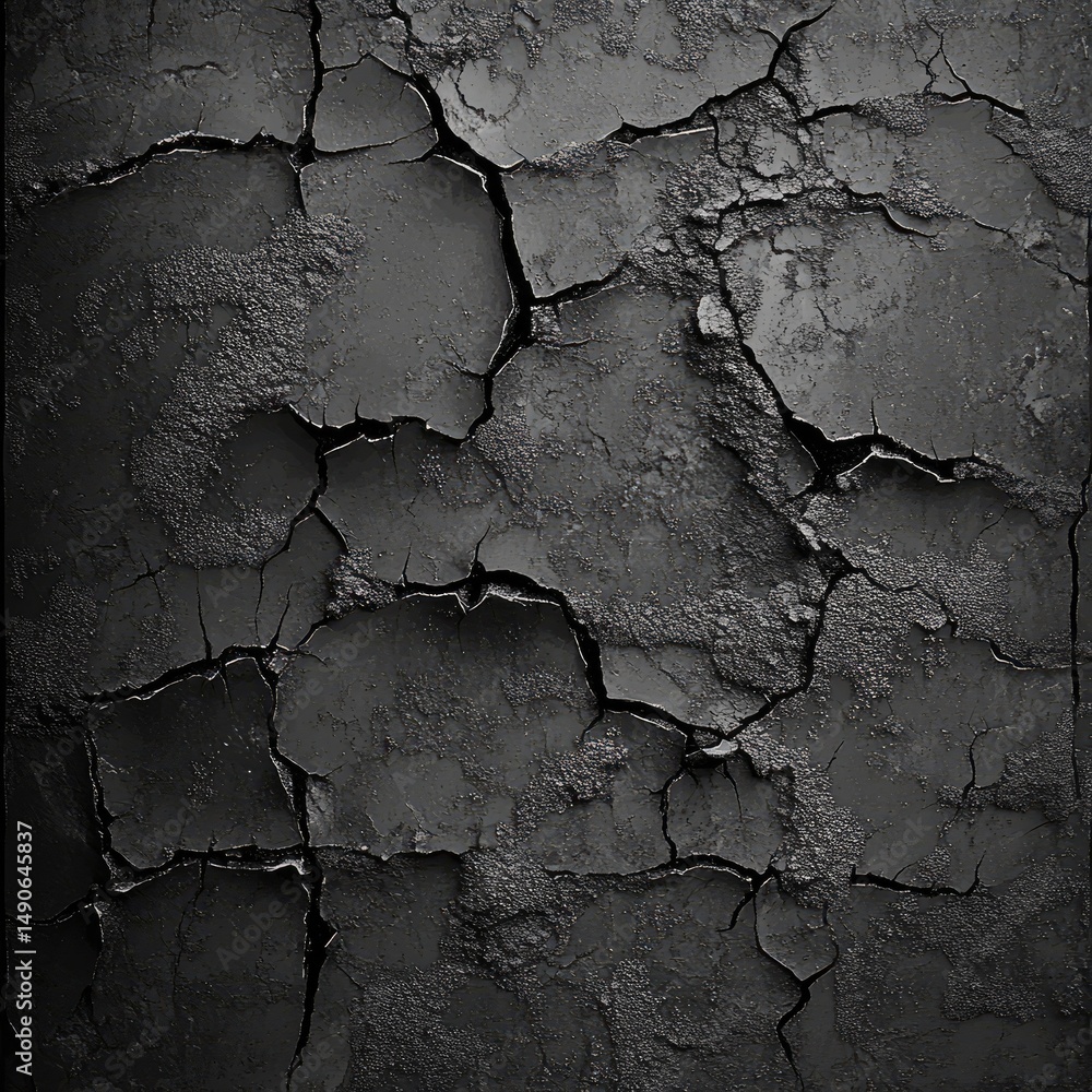 Obraz premium Cracked Dark Surface