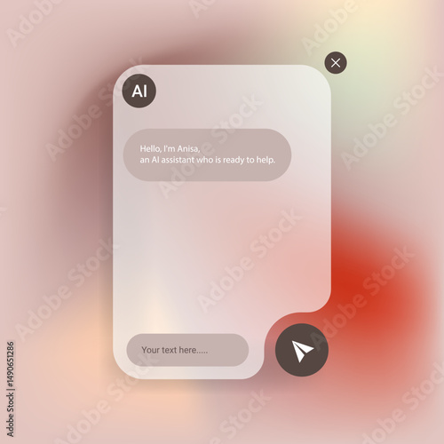 AI Assistant Chat Interface UI Design Prototype