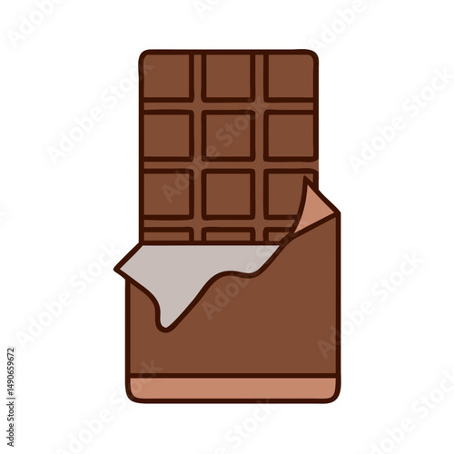 chocolate bar icon, chocolate bar vector illustration-simple illustration of chocolate bar, perfect for chocolate bar logos and icons