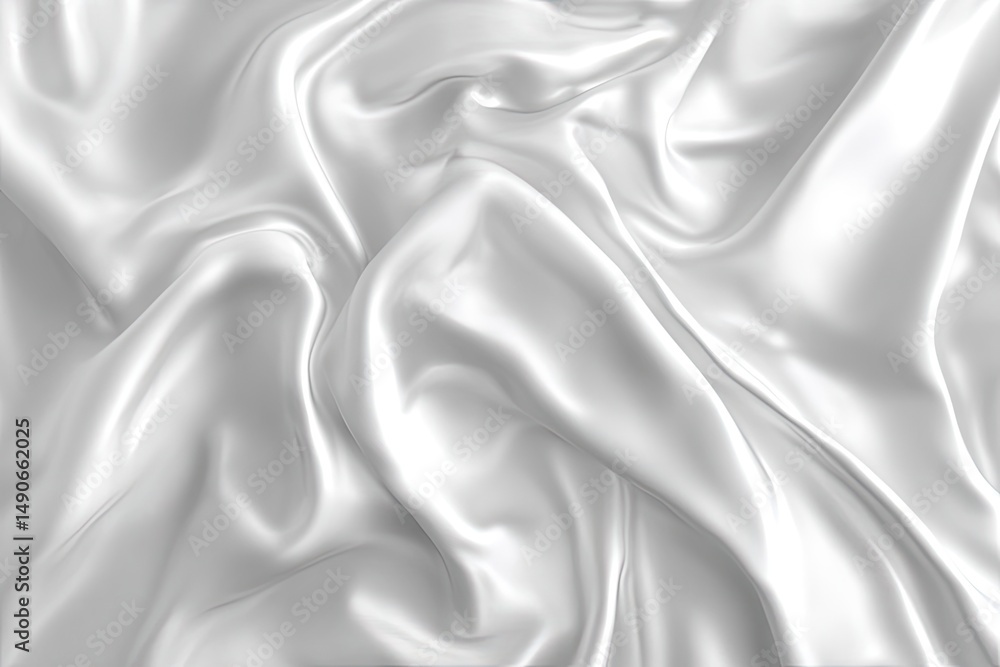Fototapeta premium Elegant, soft, white fabric folds