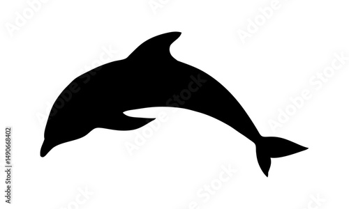 silhouette of a dolphin