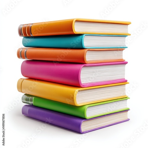 Wallpaper Mural A Stack of Colorful Books Perfect for Education Learning and Knowledge Concepts Torontodigital.ca