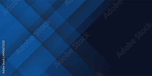 Blue black abstract background geometry shine and layer element vector for presentation design. Suit for business, corporate, institution, party, festive, seminar, and talks