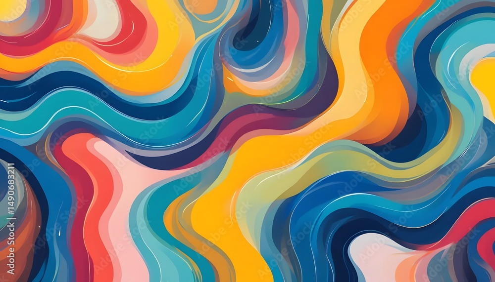 Colorful Abstract Swirls Background Graphic Design Illustration Colorful Abstract Swirls Background Graphic Design Illustration