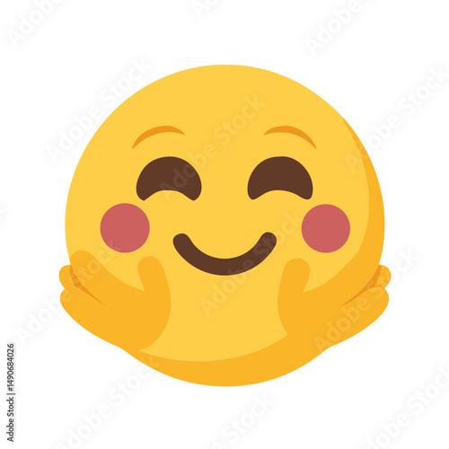 hugs emoji icon, hugs emoji vector illustration-simple illustration of hugs emoji, perfect for hugs emoji logos and icons