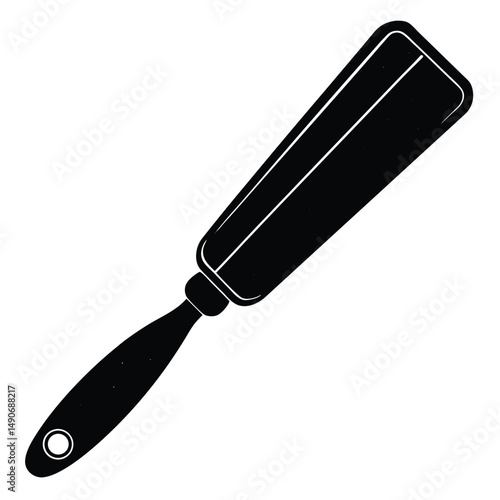 baker element isolated dough scraper on white background