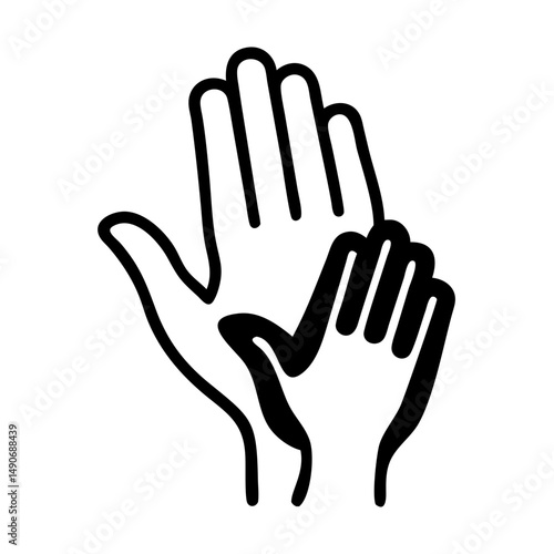 nurturing hands icon, nurturing hands vector illustration-simple illustration of nurturing hands, perfect for nurturing hands logos and icons