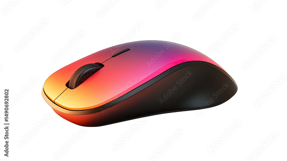 Sleek Black Wireless Computer Mouse with Scroll Wheel, A Modern Peripheral for Precision Navigation and Productivity Sleek Black Wireless Computer Mouse with Scroll Wheel, A Modern Peripheral for Precision Navigation and Productivity