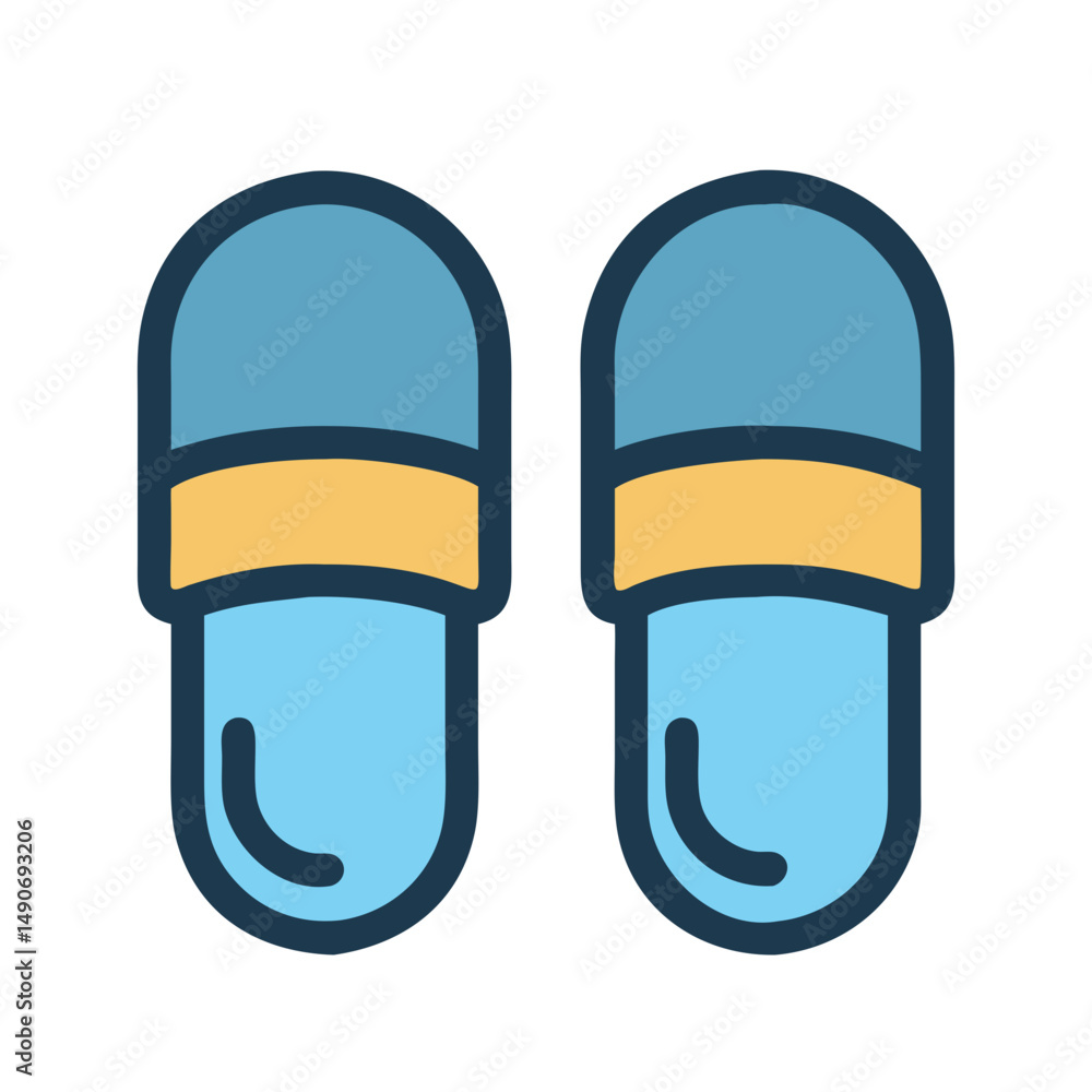 soft slippers icon, soft slippers vector illustration-simple illustration of soft slippers, perfect for soft slippers logos and icons soft slippers icon, soft slippers vector illustration-simple illustration of soft slippers, perfect for soft slippers logos and icons