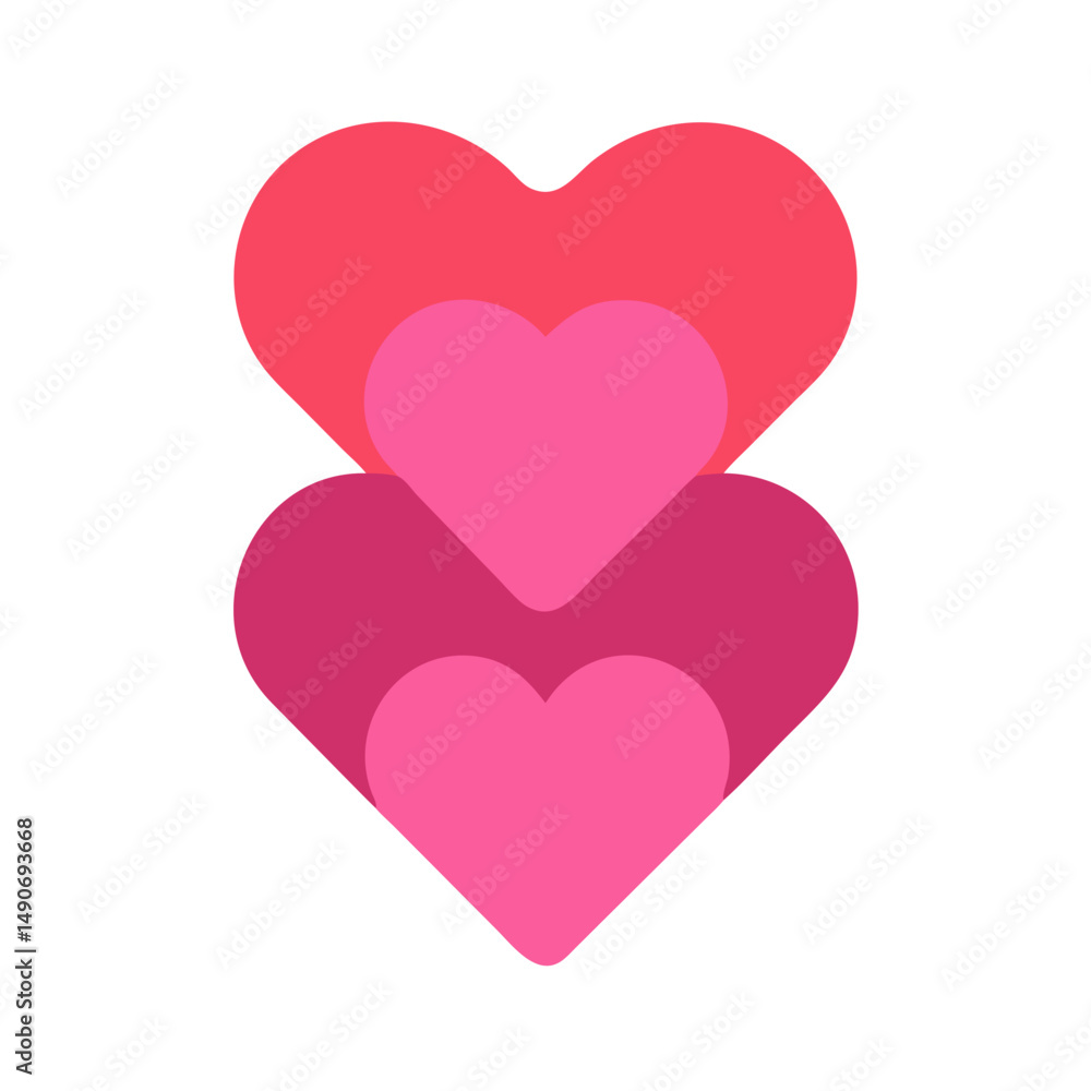 stacked hearts icon, stacked hearts vector illustration-simple illustration of stacked hearts, perfect for stacked hearts logos and icons stacked hearts icon, stacked hearts vector illustration-simple illustration of stacked hearts, perfect for stacked hearts logos and icons