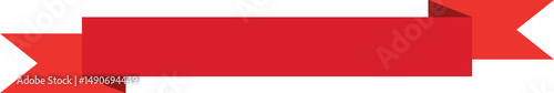 Free Download Red Ribbon Banner Icon - Vector Decorative Labels and Badges - GFXLoad