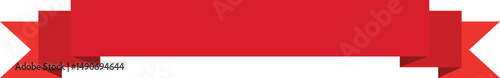 Free Download Red Ribbon Banner Icon - Vector Decorative Labels and Badges - GFXLoad