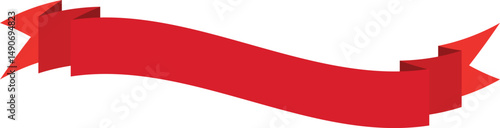 Free Download Red Ribbon Banner Icon - Vector Decorative Labels and Badges - GFXLoad