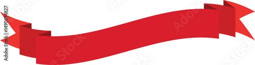 Free Download Red Ribbon Banner Icon - Vector Decorative Labels and Badges - GFXLoad