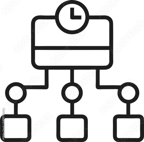 Project Timeline Icon vector icon