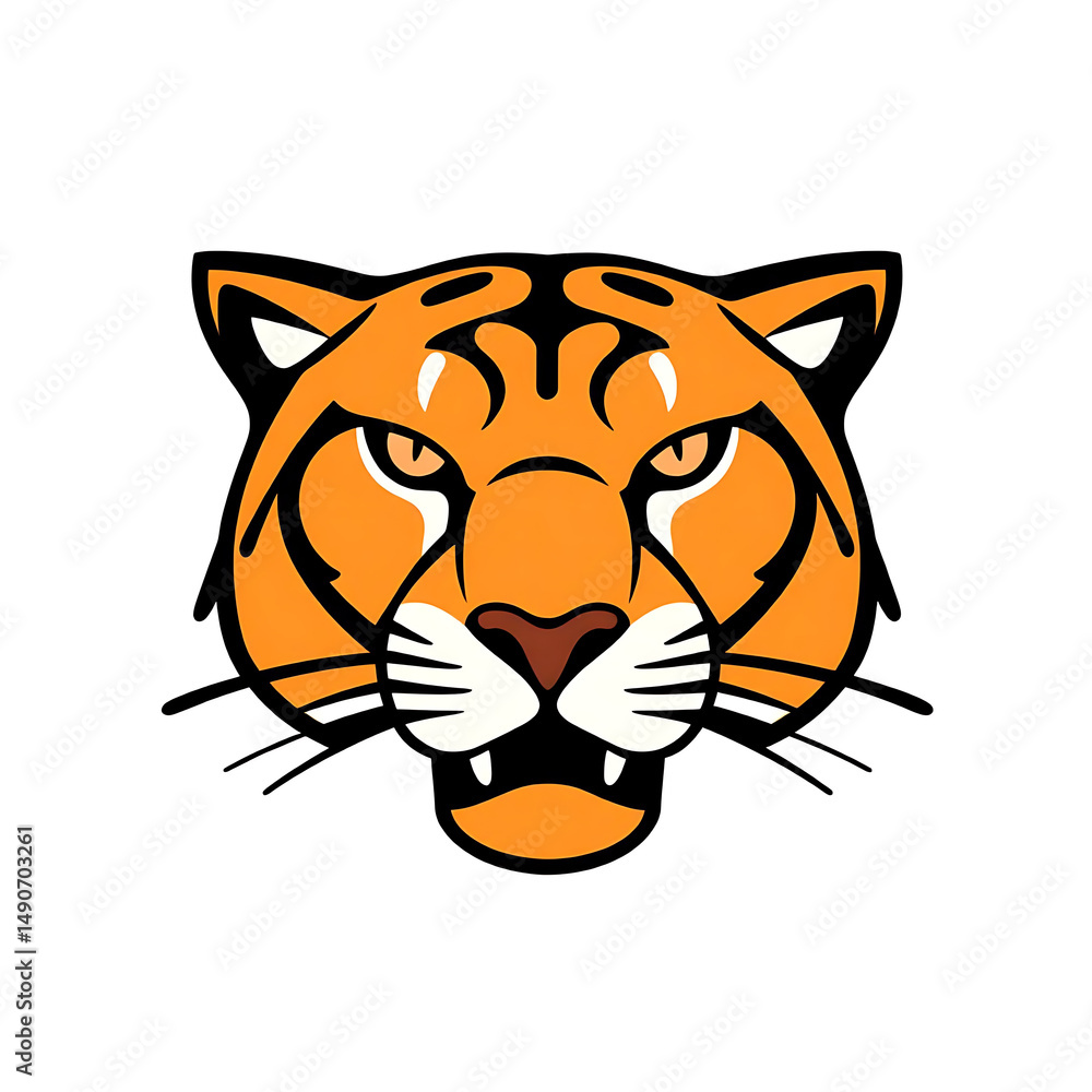 Fototapeta premium tiger head vector