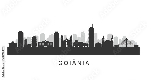 Goinia Skyline with Brazil Cityscape, and Urban Panorama.