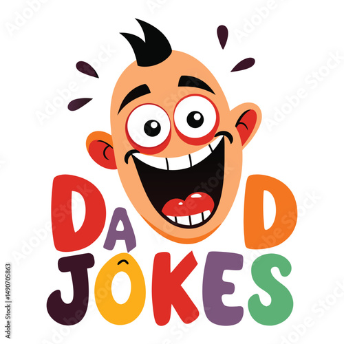 Funny Dad Jokes Icon Set for Father’s Day – Humorous Vector Illustration Pack, Celebrate Father’s Day with a smile! This hilarious dad jokes icon set features fun, quirky, and pun-filled vector. 