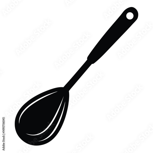 baker element isolated mixing spoon on white background