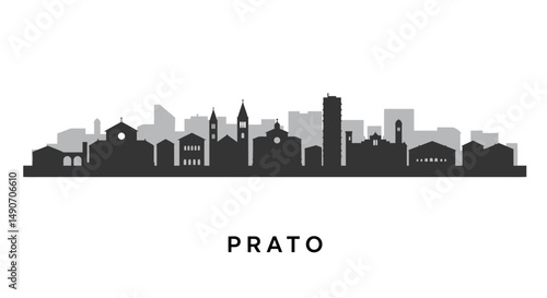 Prato Italy Skyline with Cityscape, and Urban Panorama.
