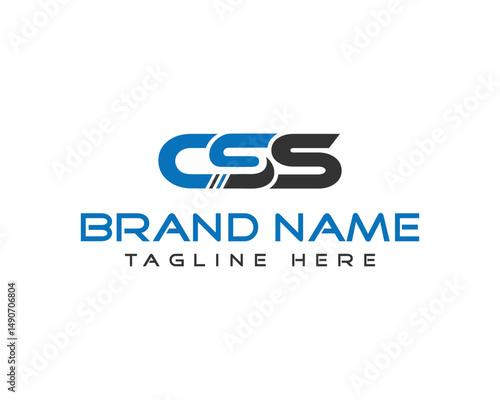 Modern CSS logo design vector template for company branding and innovative business identity presentation