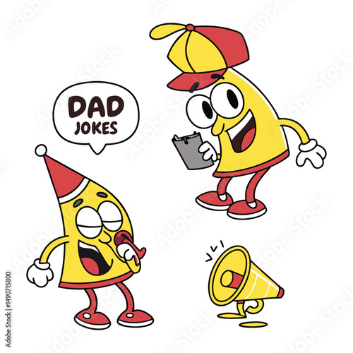 Funny Dad Jokes Icon Set for Father’s Day – Humorous Vector Illustration Pack, Celebrate Father’s Day with a smile! This hilarious dad jokes icon set features fun, quirky, and pun-filled vector. 