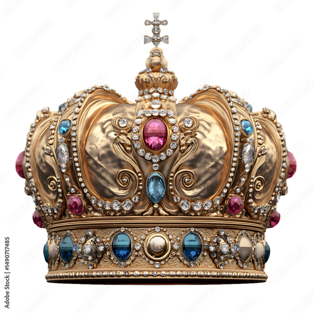 Fototapeta premium crown illustration png transparent background