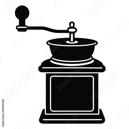 baker element isolated nutmeg grinder on white background