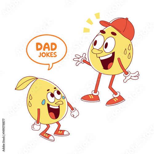 Funny Dad Jokes Icon Set for Father’s Day – Humorous Vector Illustration Pack, Celebrate Father’s Day with a smile! This hilarious dad jokes icon set features fun, quirky, and pun-filled vector. 