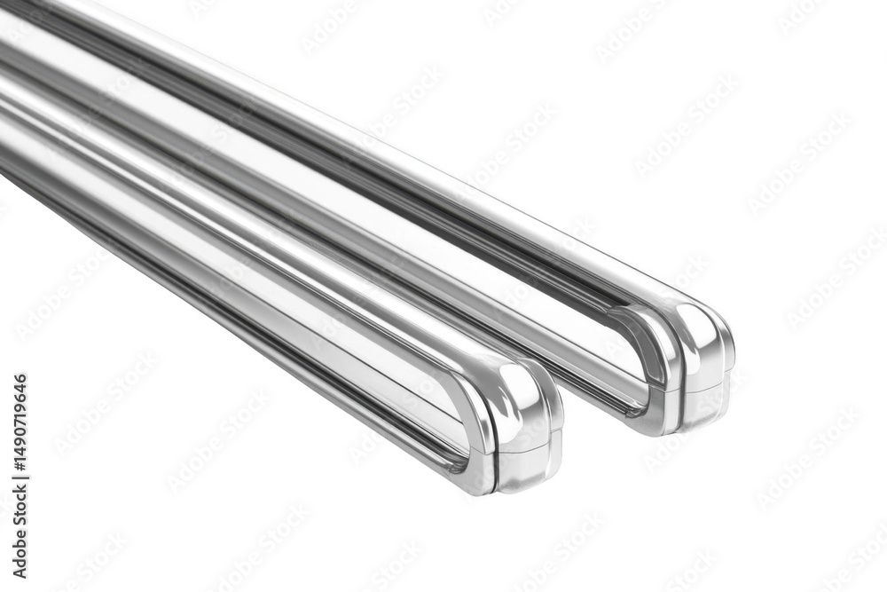 examine Aluminum Bars with Reflection and Shadow for Design Concepts examine Aluminum Bars with Reflection and Shadow for Design Concepts