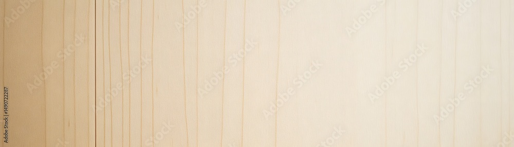 Fototapeta premium Light beige wood paneling texture close-up