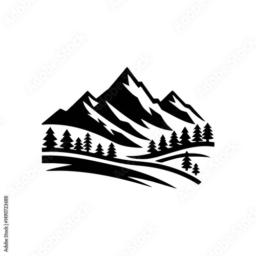 mountain vector