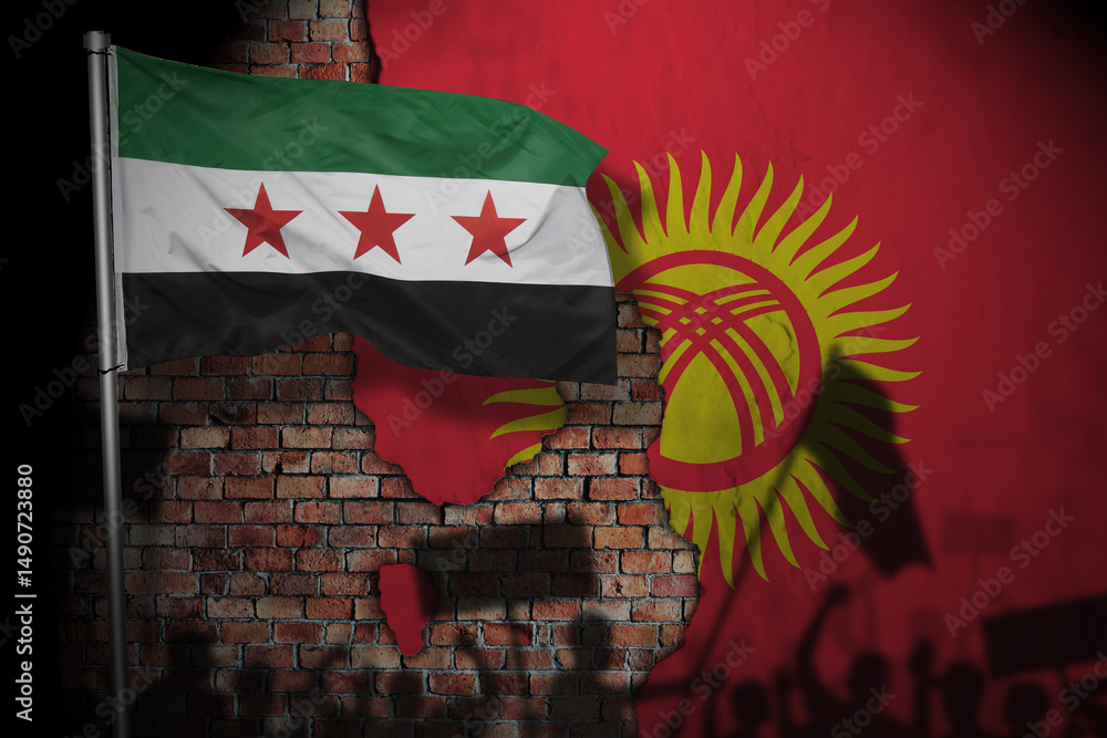 Obraz premium Relations between syria and kyrgyzstan