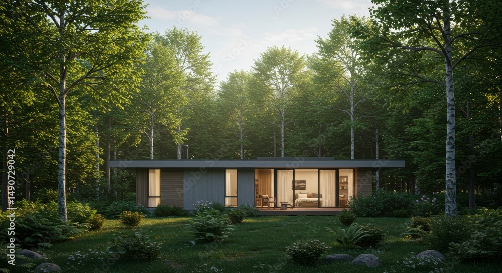 Modern cabin in the woods Modern cabin in the woods