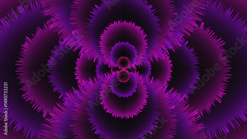 Photos Abstract purple burst with symmetrical wave energy