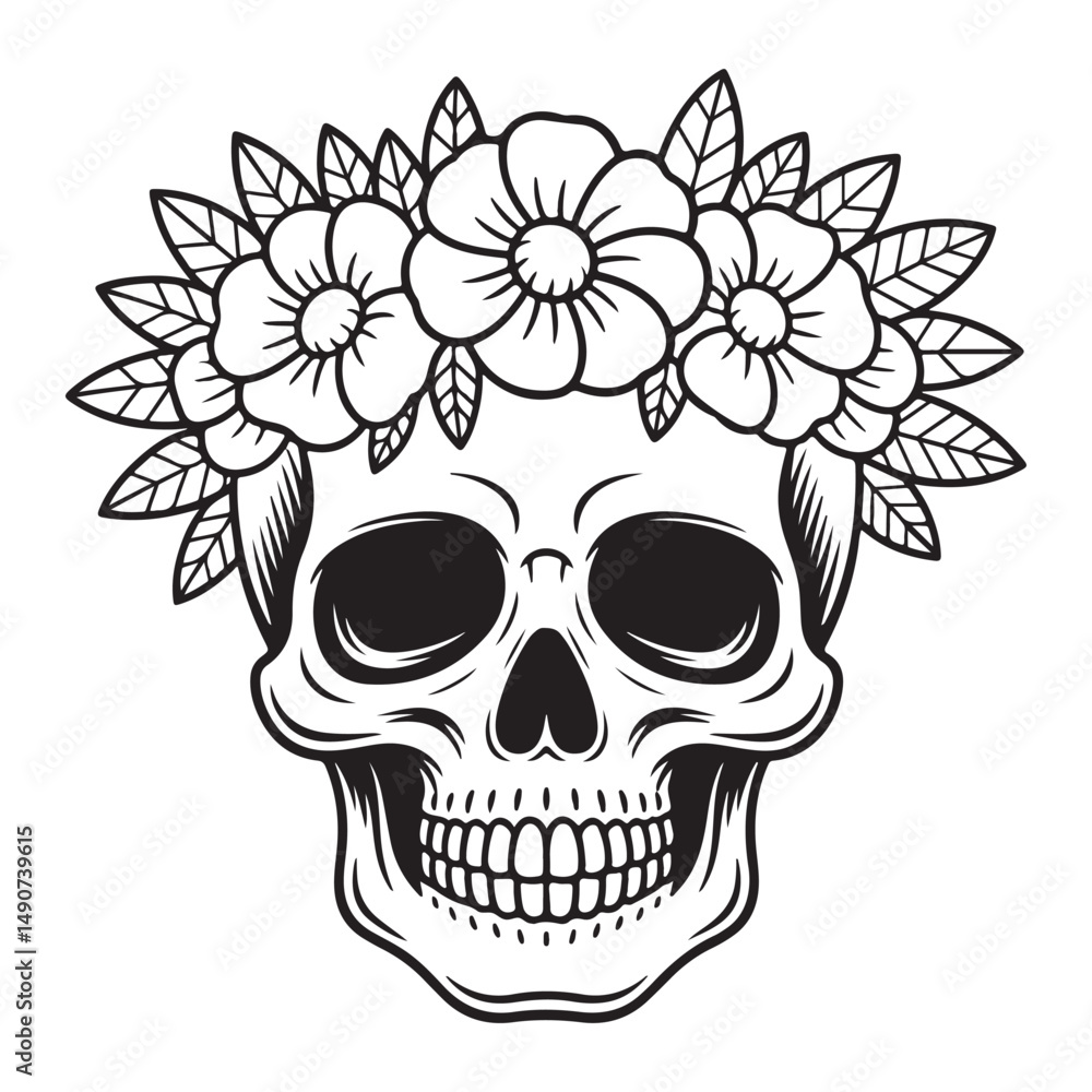 Fototapeta premium Cute Halloween Coloring Pages For Adults