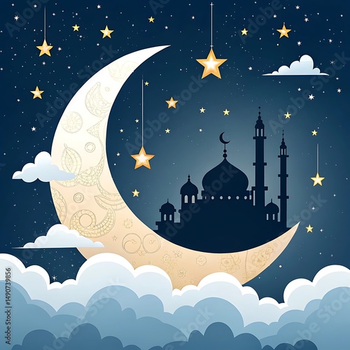 moon and stars