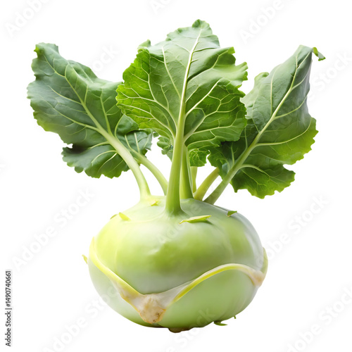 kohlrabi image isolated with transparent
