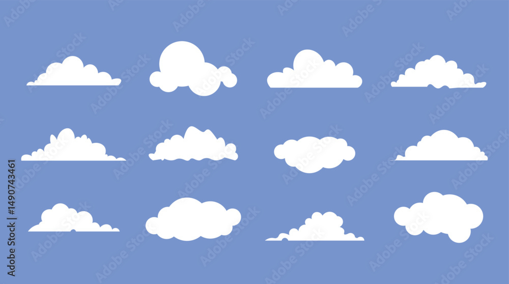 Clouds Weather Icon set of thin line vector icons Collection of various forms and contours. Design elements for the weather forecast, web interface or cloud storage applications.Weather concept Clouds Weather Icon set of thin line vector icons Collection of various forms and contours. Design elements for the weather forecast, web interface or cloud storage applications.Weather concept